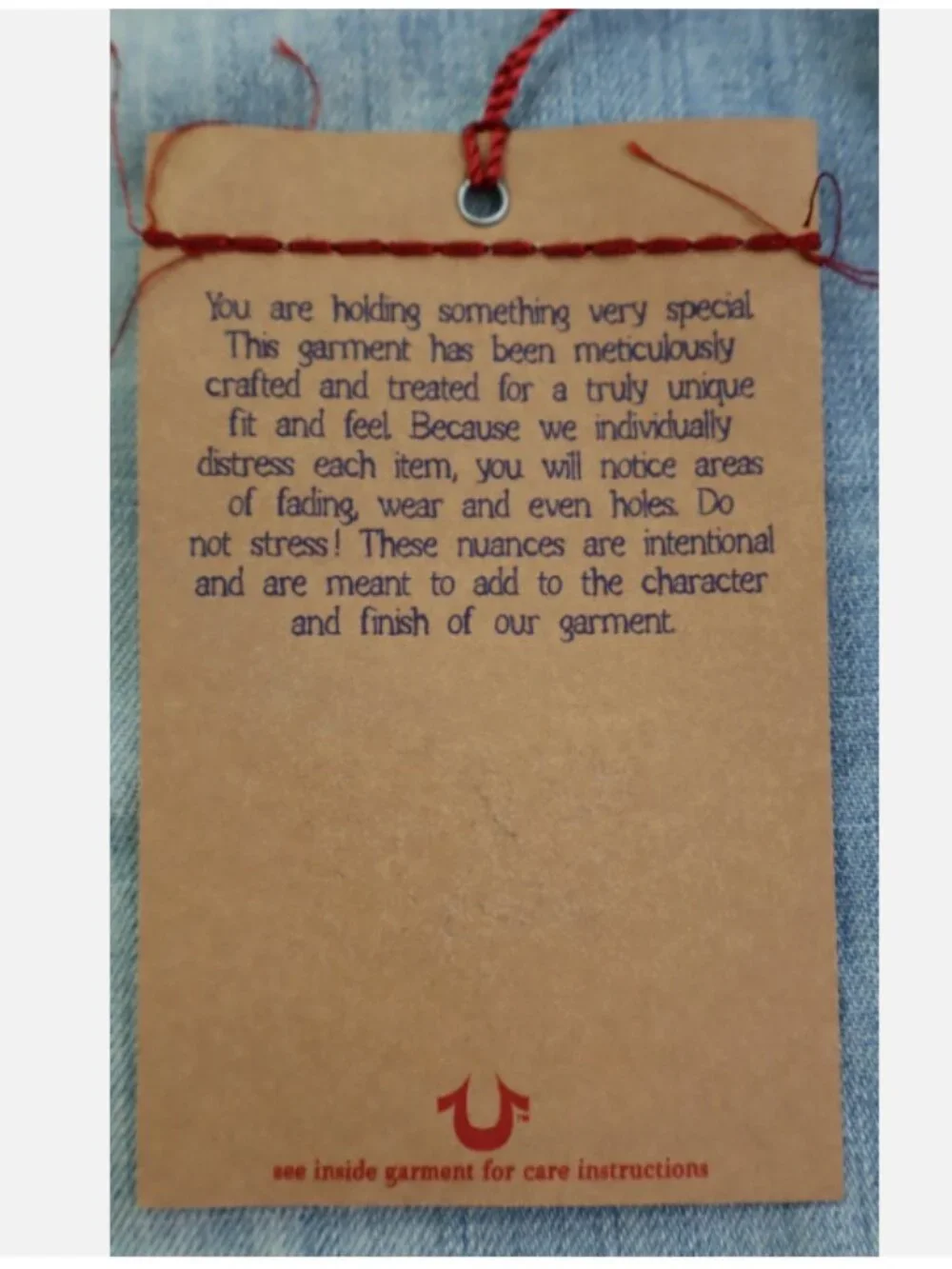 True Religion new tags